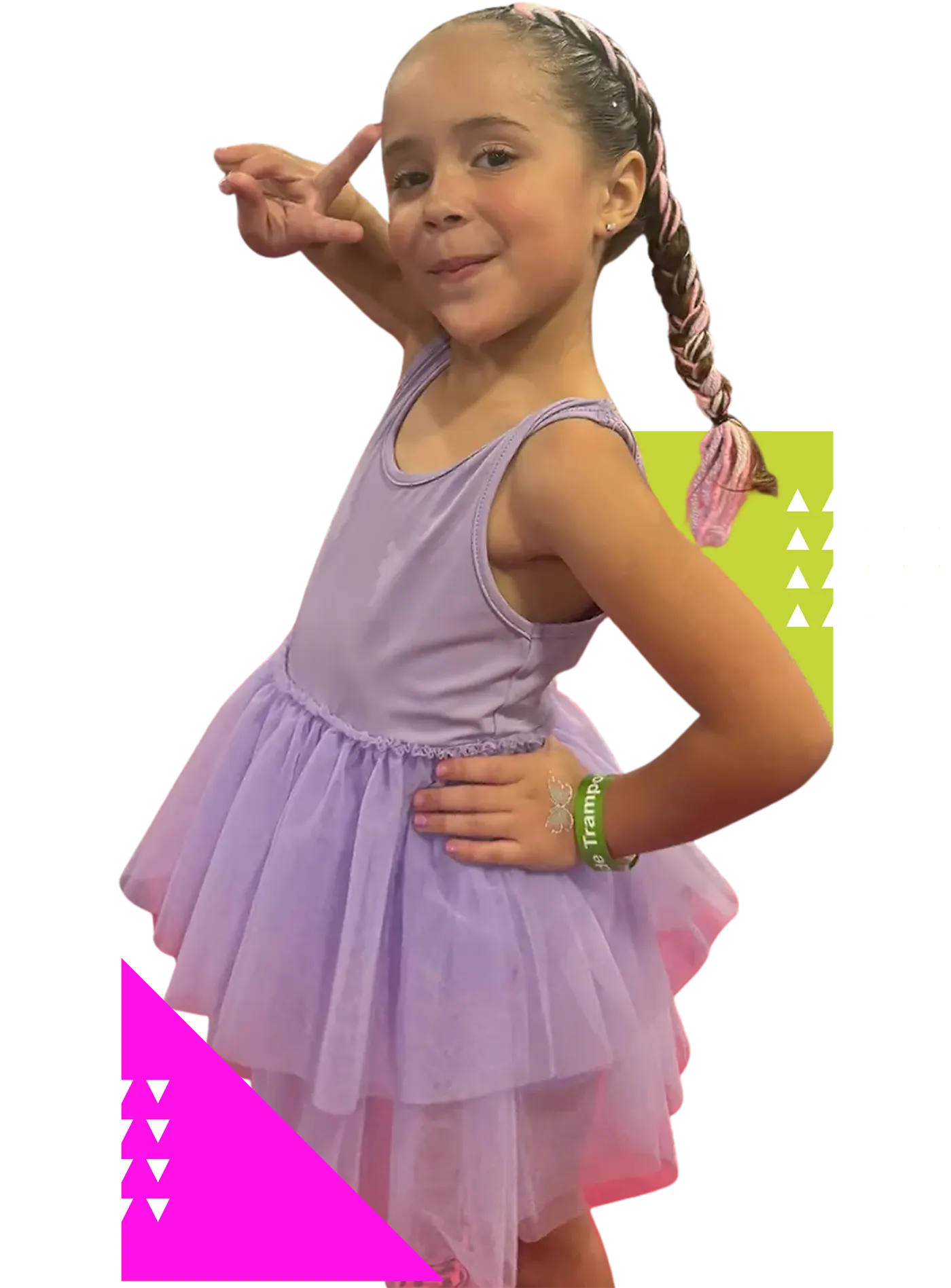 birthday kid at trampoline park